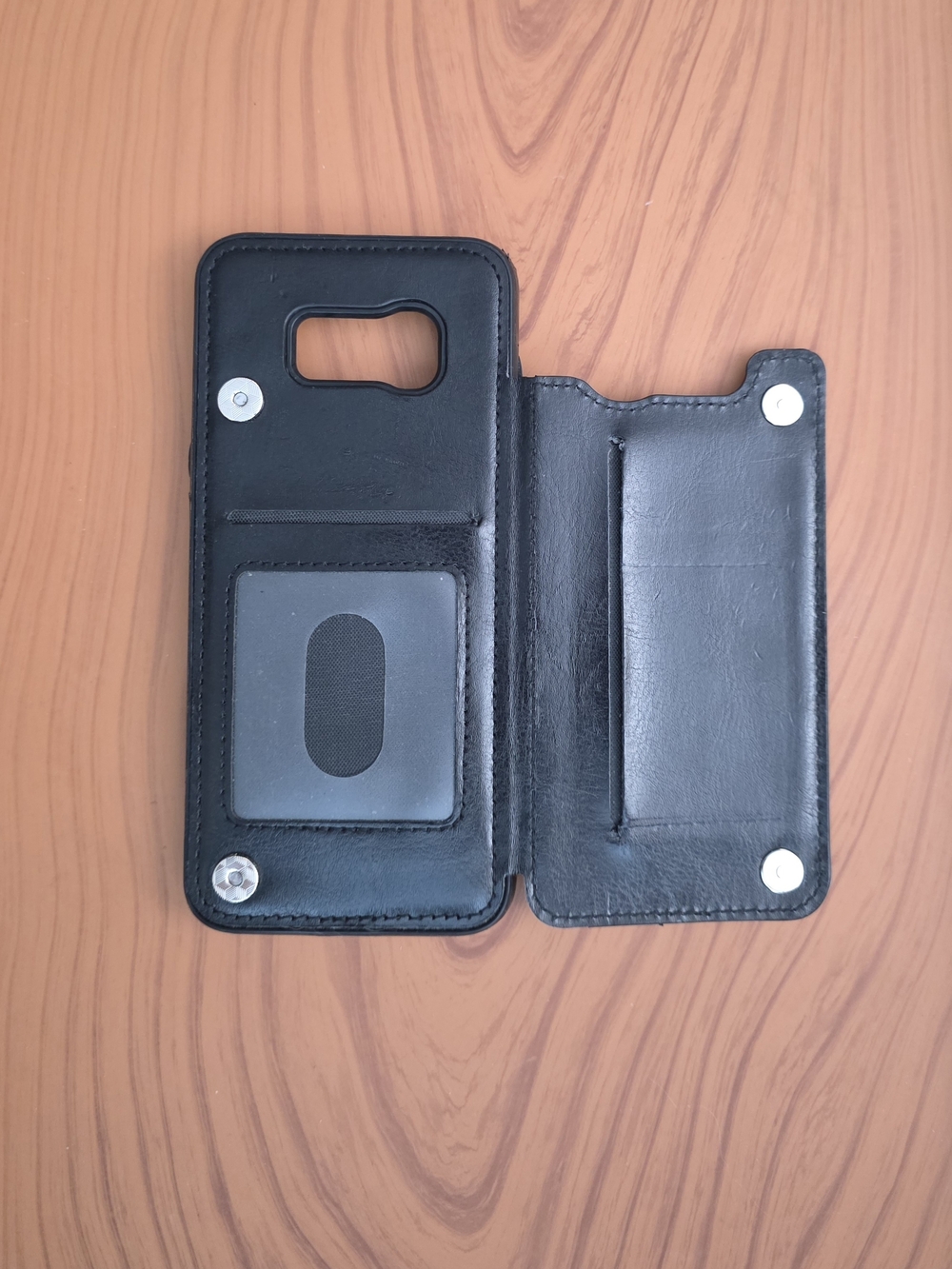 Samsung Galaxy S8 PLUS Black Wallet Phone Case with Card Slots